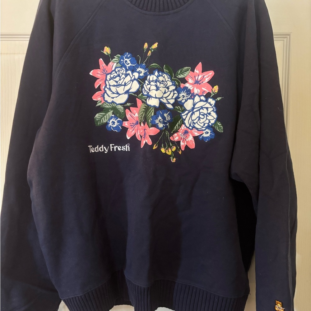 Teddy Fresh Navy Floral Women's Sweater
